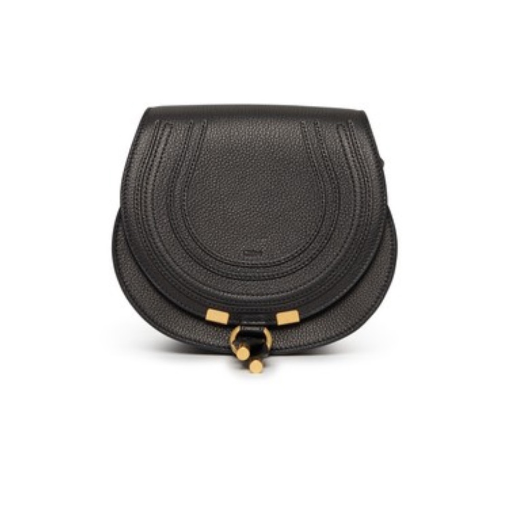 Chloe Small Marcie Leather Saddle Bag